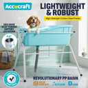 Dog Bath Tub, Portable Dog Washing Bathing Station, 3 Levels Elevated Foldable Dog Bath for Shower and Grooming, Collapsible Shower Bathtub Pet Tub for Small and Medium Size Dogs (Max. 36 in.)