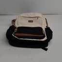 LOVEVOOK Laptop Backpack for Women with Pouch Pocket for Large Capacity Cup,15.6 Inch Laptop Computer Bag Travel Backpack Purse,Waterproof Work Business Backpack College Teacher Bags,Beige-Black-Brown