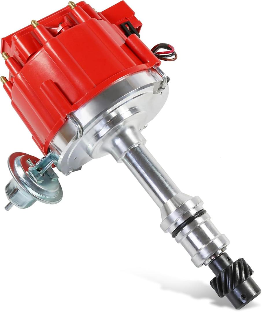 Ignition Distributor Replacement For Oldsmobile Olds V8 260 307 330 350 400 403 425 455 Engine 1968-1976 Replace 1045511 403RHEI PC6009 PE328 HEI Distributor w/Cap & Rotor