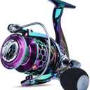 Sougayilang Colorful Fishing Reel 13 +1 BB Light Weight Ultra Smooth Powerful Spinning Reels, with CNC Line Management Graphite Frame, for Freshwater