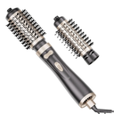 DAILYLIFE Rotating Hair Dryer Brush, Hot Air Brush with 2 Brushes (1.5" & 2"), Hairdryer, Straightener, Curling Iron, and Comb All in one