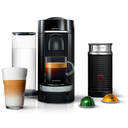 Nespresso Vertuo Plus Deluxe Coffee and Espresso Maker by Breville, Piano Black with Aeroccino Milk Frother