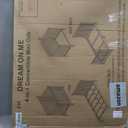 Dream On Me Harbor 4in1 Convertible Mini Baby Crib in Pebble Grey, GreenGuard Gold & BSA, Non-Toxic, Pinewood, Converts to Mini Day & Twin Bed (Rails to Buy) 1 Mattress Pad, Perfect Small Nursery, 32"L x 25"W x 33"H