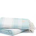 Salt Earth Cotton Turkish Beach Towel, Set of 2-36" X72" Large Bath Towels, Quick Dry Towel, Bathroom, Beach Essentials, Gym, Quick Dry for Shower, Lightweight Large Towels for All (Aqua)
