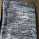 RUGSREAL 6x9 Large Bedroom Area Rug Soft Modern Area Rug for Living Room Non-Slip Stain Resistant Abstract Throw Floor Carpet Contemporary Rug Solid Color Rug for Dining Room Office, Dark Grey