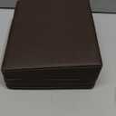 SANZIE 8-Slot Watch Box for Mens Watch Case with Removable Watch Pillows, Watch Holder Organizer Watch Storage with Brown Synthetic Leather (Brown)