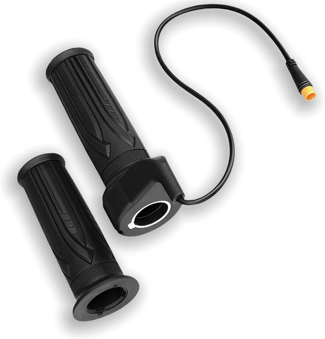 Full Twist Throttle Fits for Ridstar Q20, Handles Ebike Throttle 12V-72V 22.2mm 3pin Wide Voltage Fits E-Bike & E-Scooter