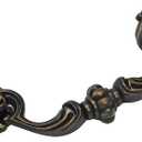 4-Pack 4.5" C-C Bail Drawer Pull Drop Dresser Pull Antique Brass Swing Drawer Handle Vintage Style 4 1/2" 115 mm Centers (4,Antique Brass)