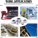 201pcs Locknuts Assortment Kit,M3 M4 M5 M6 M8 M10 M12 Metric Nylon Insert Lock Nuts Set,304 Stainless Steel Lock Nuts