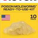 Victor Poison Moleworms - M6009 - 10 Worms, 5 Tunnel Locator Flags - Kills Moles Outdoors