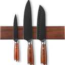 Kitchen Knife Set, 4 Pieces Japanese High Carbon Stainless Steel Chef Cooking Knife Set, Ultra Sharp Professional Chef Santoku Utility Knives (Black), 3.9"