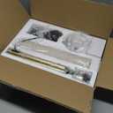 EDISHINE Floor Lamps for Living Room, 63.7in Minimalist Standing Lamp with Foot Pedal Switch, Modern Floor Lamp for Bedroom, Office, Nursery, 3 Color Temperature, 9W Bulb Included, Gold