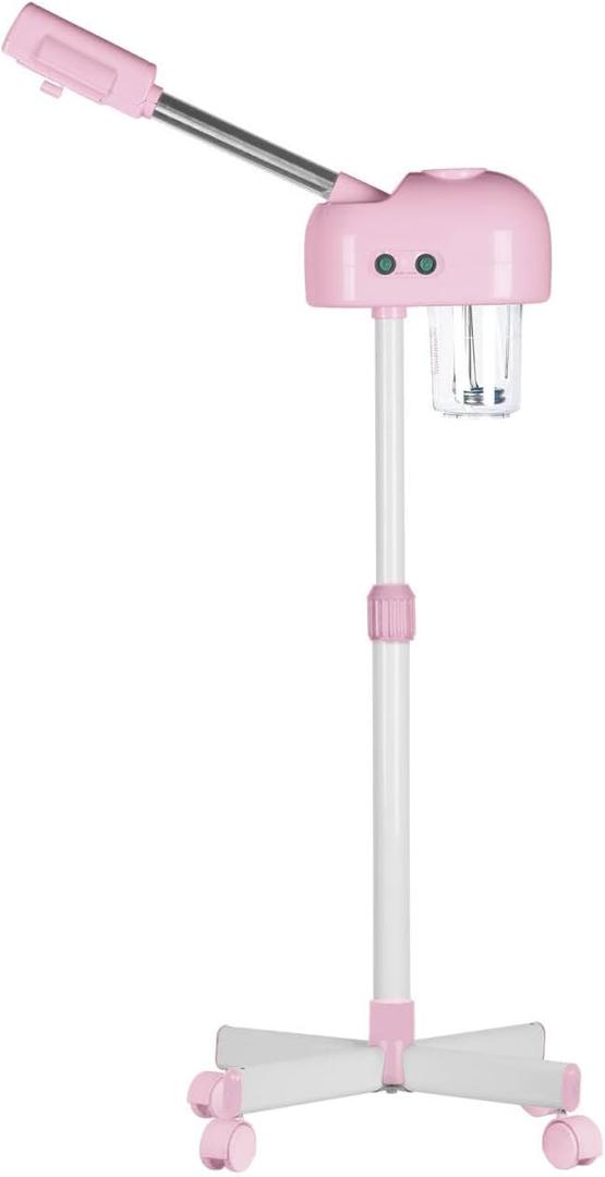 Professional Facial Steamer, Vaporizador Facial Steamer for Esthetician, Vapor Face Steamer, Pink