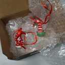 2" Glass Santa Hat Ornament for Christmas Tree, Blown Glass Christmas Ornaments for Tree, Gift for Home