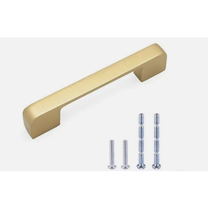 WEAVERBIRD 96 mm Cabinet Handles Gold Drawer Pulls Aluminum Alloy Kitchen 10 pk