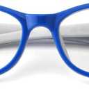 Mind Bridge Kids Blue Light Blocking Computer Video Gaming Glasses - Anti Eyestrain | Durable Cute Protection Eyewear for Children Boys & Girls Digital Screen Time & Technology Use | 558 Blue