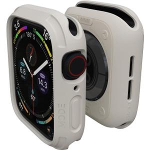 elkson Apple Watch 6 SE 5 4 case 44mm iwatch Quattro Series Bumper Cases Protection Compatible with Apple Watch Durable Military Grade TPU Shock Proof Resist Starlight