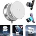 Upgraded Vacuum Magnetic Suction Phone Mount, Magnetic Car Phone Holder, for iPhone 16 MagSafe Car Mount,ideal for Car Screen/Gym/Mirror/Smooth Surface, Car Accessories Fit for iPhone 16 Pro Max White