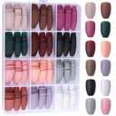 2 x Generic 288PCS Medium Press on Nails Coffin, Medium Length Matte Fake Nails, Acrylic Ballerina False Nails Full Cover, Stick Glue On Nails, 12 Colors