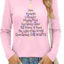 DUTUT Women's Christmas Tree Graphic Tee: Cute Xmas Lights T-Shirt, Merry Christmas Holiday Top S