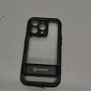 Lanhiem for iPhone 14 Pro Case with Kickstand, IP68 Waterproof Dustproof Case Built-in Screen Protector, Full Body Heavy Duty Shockproof Phone Cover for iPhone 14 Pro, 6.1 Inch (Black)