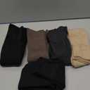 we fleece 5 Pairs Warm Knee High Socks for Women-Thermal Cotton Socks for Hiking,Work,Winter,Gifts (One Size, 5pack Black/Grey/Brown/Beige/Black)