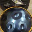 Handpan 22-inch D Minor Kurd Handpan 9 Notes Handpan Drum Instrument for Professional Performance, 440HZ Sound Handpan Drums for Adults