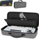 75% Keyboard Case, Hard Shell Travel Carrying Bag for Aula F75 Gasket Mechanical Keyboard, Compatible with ASUS ROG 75% Wireless Hot Swappable Gaming Keyboard