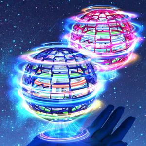 Upgraded 2Pack Flying Orb Ball 2025 Hand Drone Hover Orb Ball Boomerang Balls Cosmic Flying Globe Galactic Flying Spinner Floating Balls Toys for Kids Ages 6-12+ Year Old Boys Girls