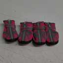 Dog Shoes for Small Dogs Winter Snow Dog Booties Open with Zips and Rugged Anti-Slip Sole Paw - Reflective Hiking Pet Dog Boots - Protectors Comfortable Suitable for Medium Dogs