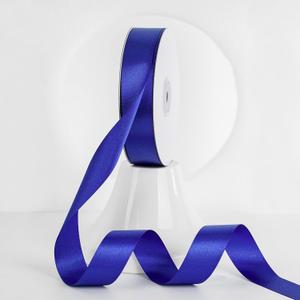 MEEDEE Royal Blue Satin Ribbon - 1 Inch Double Faced Satin by 50 Yards for Crafts, Weddings, Flower Bouquets, Holidays