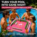 Floating Mahjong Table for Pool, Camping, Party, Indoor, Beach, 31.5"