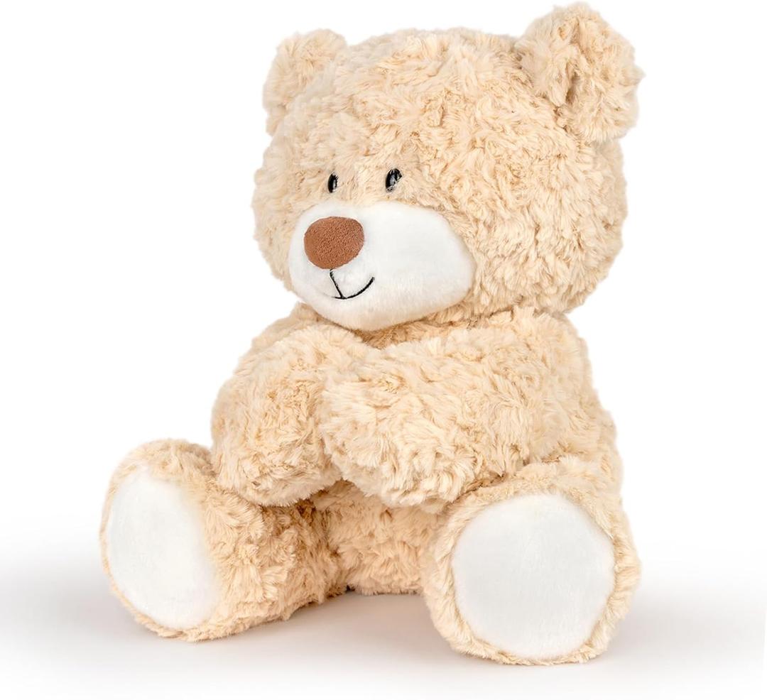 9.8 inch Teddy Bear Stuffed Animal, Cute Plush Teddy Bear, Soft Stuffed Plush Bear Toy Gift for Kids, Girlfriend, Birthday, Beige