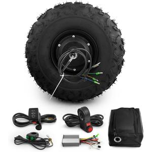 L-faster 24V 36V 48V 350W Wheelbarrow Cart Gear Hub Motor Kit Off Road 14.5 Inch Wheel (24V 350W)