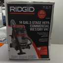 Ridgid 50368 RV2400HF HEPA Wet/Dry Vacuum, 14 gal, Red