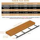 1 Pack Large Shelf Brackets Long Floating Shelf Bracket Invisible Floating Shelf Hardware Heavy Duty Floating Mantel Brackets(43"X4"X1.5" with Tools)