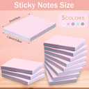 2 x Thenshop 60 Packs Small Sticky Notes Bulk 1.5x2 Inch Mini Self Stick Note Pads, One Book of Five Colors Colorful Paper Memo for Office School Supplies, 50 Sheets/Pad (Muted Color)