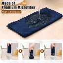 Mordimy 18 Pack Kitchen Cloths Dish Towels (10" x 10", Dark Grey & Navy Blue), Super Soft and Absorbent Dish Cloths, Coral Velvet Microfiber Cleaning Cloth, Nonstick Oil Fast Dry Dishcloths