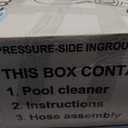 Upgrade Pool Pressure Side Sweeper: Professional Solution for Cleaning Your Swimming Pool (Four Wheels Better Than Three)