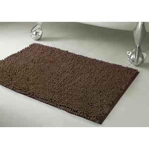 Creative Home Ideas Resort Collection Plush Chenille Bathroom Rugs – Non-Slip Backing and Machine Washable, Mocha Brown - 36 x 25 Inches Bath Mat