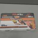 POLIWELL 191 PCS 1 Inch Sanding Discs Hook and Loop 60 to 10000 Wet Dry Sandpaper with 1/8" Shank Backing Pad,Polishing Pads and Interface Pad for Drill Grinder Rotary Tools and Wood Metal Jewelry