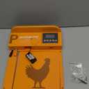 Automatic Chicken Coop Door, Upgrade Door Opening, Solar Powered Chicken Door, Light Sensor&Timer, Remote Control, Multiple Power Options with Solar Panel (Black)