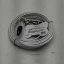 Petest 30ft Reflective Tie-Out Cable for Heavy Dogs Up to 125 Pounds (125lbs30ft, Black & Silver)