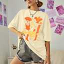 Oversized Country Music Shirts Women in My Music Era Tshirts Concert Lovers Gifts Casual Short Sleeve Tees (L)