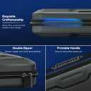 FYOUNG Carrying Case for PlayStation Portal, Protective Hard Shell Portable Travel Carry Handbag Full Protective Case Accessories for PlayStation Portal Remote Player (Dark Gery)