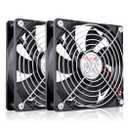 Wathai 120mm x 25mm 12V Computer Case Cooling Fan 12 Volt 2Pin High Performance DC Fan 2 Pack