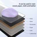 TECKNET Wireless Mouse, 2.4G Ergonomic Optical Mouse, Computer Mouse for Laptop, PC, Computer, Chromebook, Notebook, 6 Buttons, 24 Months Battery Life, 2600 DPI, 5 Adjustment Levels - Lavender