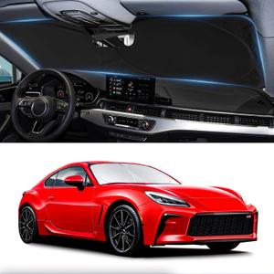 Sunshade for Toyota 86 2017-2021 Sun Shade Custom Fit 2022-2023 Toyota GR86 Front Window Shield fit 2013-2023 Subaru BRZ/2012-2016 Scion FR-S FRS Cover Windshield Sun Visor Protector Block UV Heat