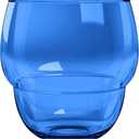 TarHong Stacking Bubble Tumbler, Premium Plastic, Indoor/Outdoor 14 Ounces, Set of 4 Cobalt Blue