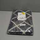 Finchitty Indoor Door Mat, Dirt Resistant and Absorbent, Low-Profile, Non-Slip, Washable Inside Floor Mats for Front Door, Back, and Entrance, 32" x 20", Black